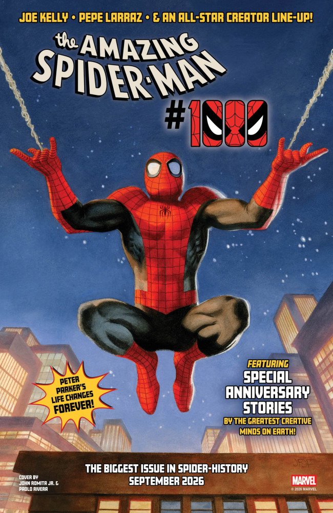Edisi ke-1.000 The Amazing Spider-Man akan memulai debutnya pada bulan September, dengan itu dianggap sebagai "masalah terbesar dalam sejarah Spider "