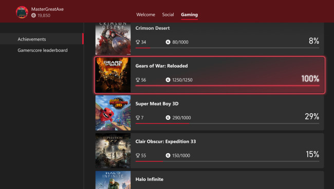 Momentum Xbox berlanjut dengan perombakan Pencapaian yang telah lama ditunggu-tunggu