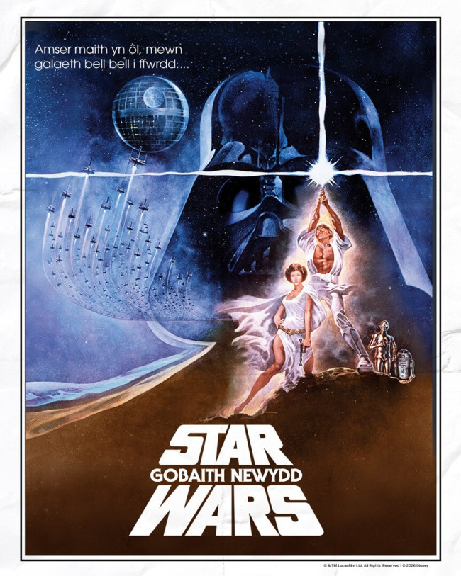 Star Wars: Episode IV - A New Hope sedang didubbing ke dalam bahasa Welsh