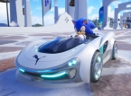 Mucikari wahana Sonic Racing: Crossworlds Anda dengan stiker Puma