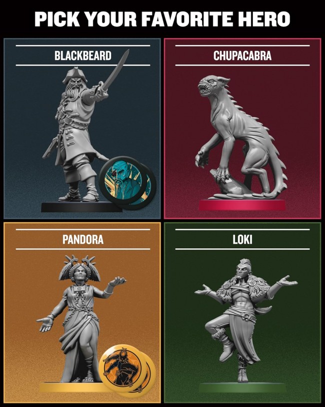 Kami telah memainkan permainan papan dengan bajak laut, dewa, dan monster di Unmatched: Battle of Legends - Volume Tiga