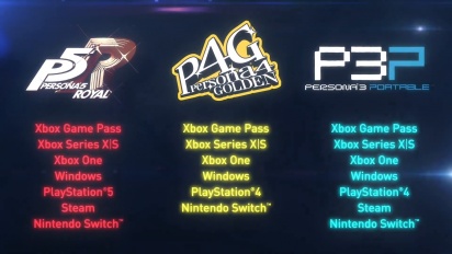 Persona Series - Umumkan Trailer untuk Xbox Game Pass, Xbox Series X|S, PS4, PS5, PC dan Nintendo Switch