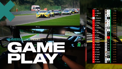 Assetto Corsa Competizione - Gameplay monitor triple balapan penuh di Spa