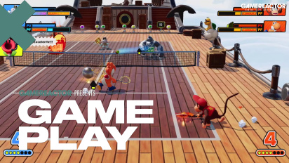 Mario Tennis Fever - Gameplay Pertandingan Online Ganda